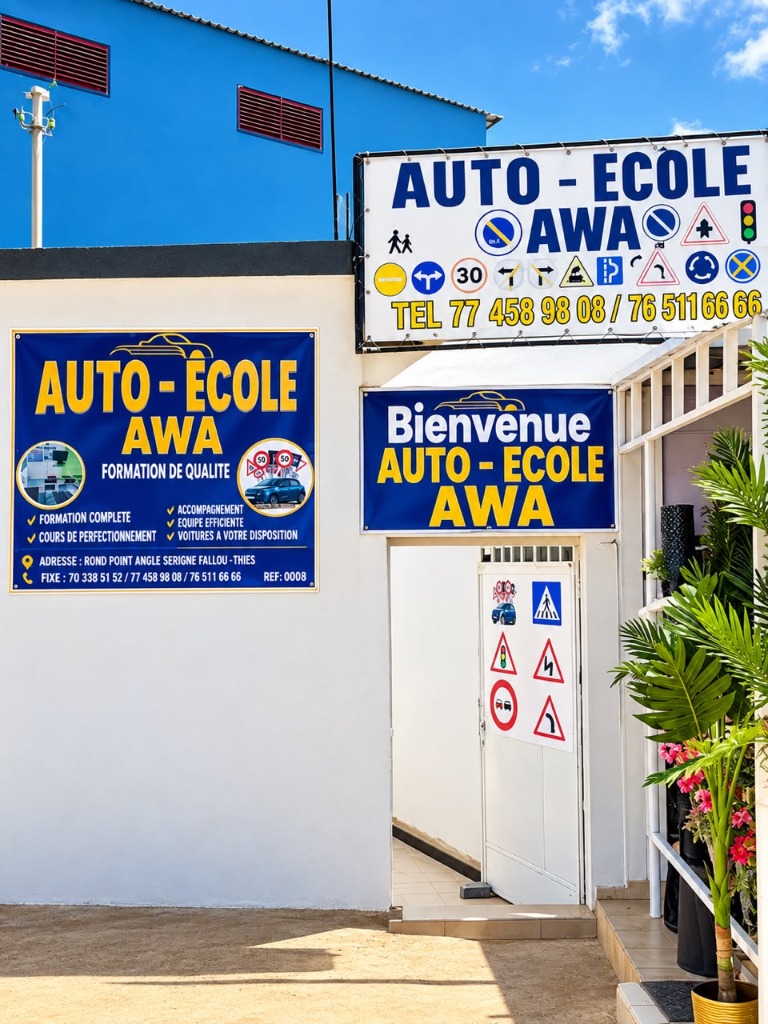 Façade Auto-École AWA